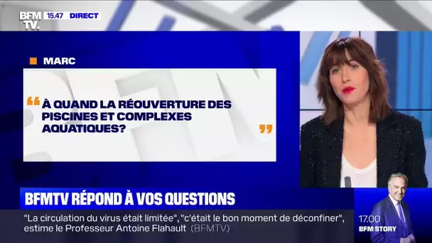 À quand la réouverture des de piscines et des complexes aquatiques? BFTMV répond à vos questions