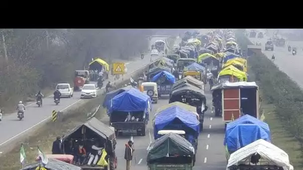 En Inde, la colère des agriculteurs réprimée par des gaz lacrymogènes