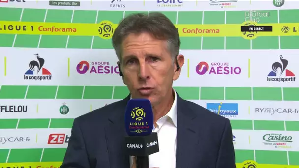 Claude Puel satisfait de ses joueurs après le derby