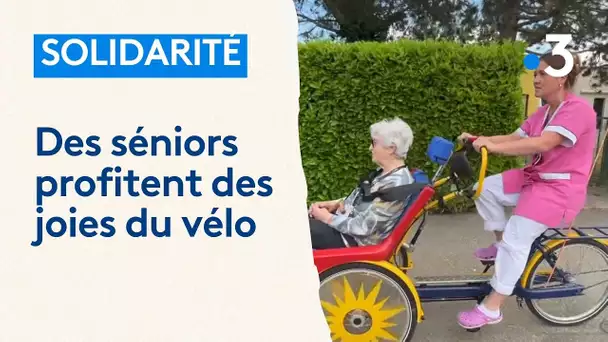 Un vélo triporteur solidaire offert aux résidents d'un Ehpad