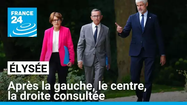 Macron reçoit les forces parlementaires : après la gauche, le centre, la droite consultée