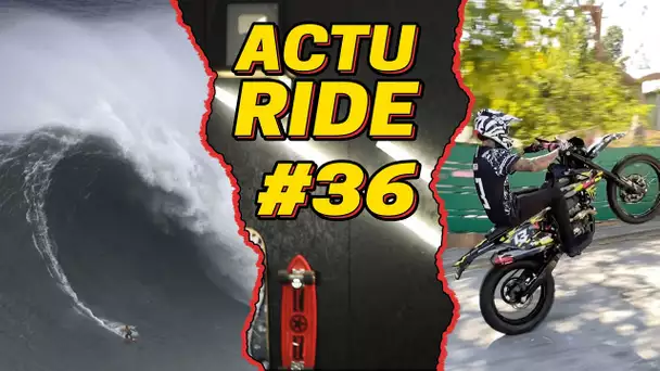 ACTU RIDE 36 : Justine Dupont de retour à Nazaré, Nyjah en mode BikeLife, snowboard, skate & BMX !