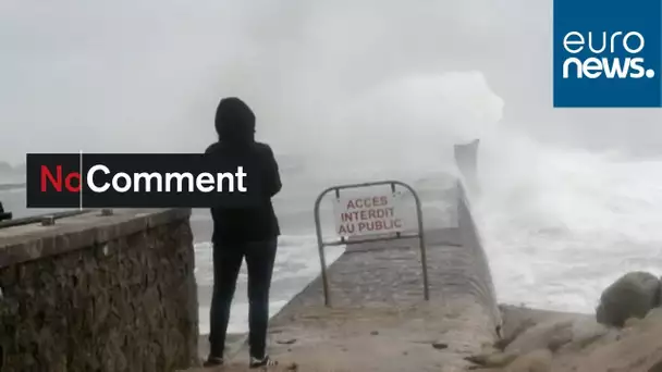 La tempête Dennis frappe l'extrême ouest breton