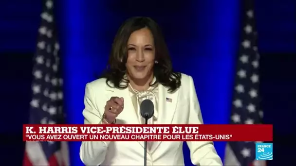 REPLAY - Discours de Kamala Harris, vice-présidente élue des États-Unis