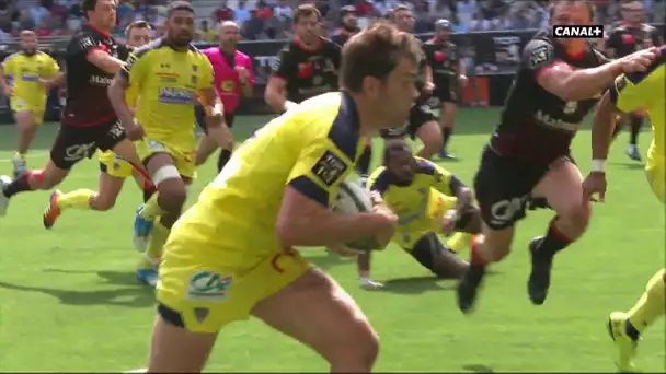 Top 14 - 1/2 finale - Clermont / Lyon : L'essai de Penaud face à Lyon