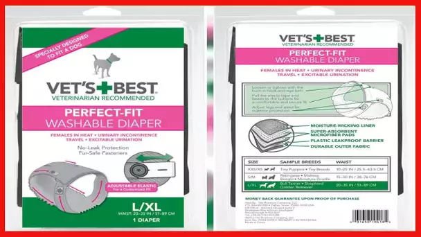 Vet's Best Perfect Fit Washable Female Dog Diaper, 1 count