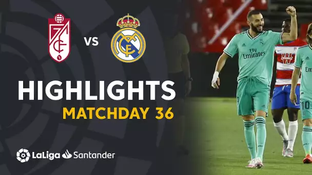 Highlights Granada CF vs Real Madrid (1-2)