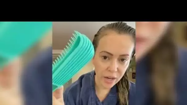 Alyssa Milano dévoile une vidéo choc des conséquences préoccupantes du Covid-19 sur son corps