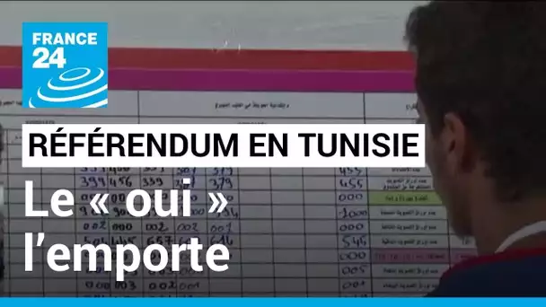 Tunisie : 94,6% ont voté oui à la nouvelle Constitution controversée • FRANCE 24