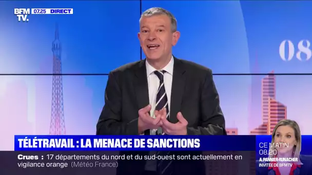 Télétravail : la menace de sanctions