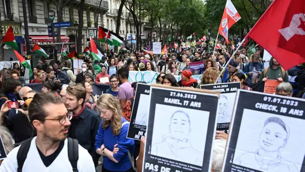 Manifestation contre les violences policières : quelques incidents en tête du cortège parisien