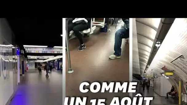 Les images des quais de la RATP déserts au petit matin