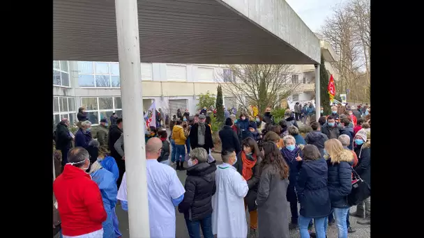 Des soignants en colère manifestent à l'hôpital d'Ussel