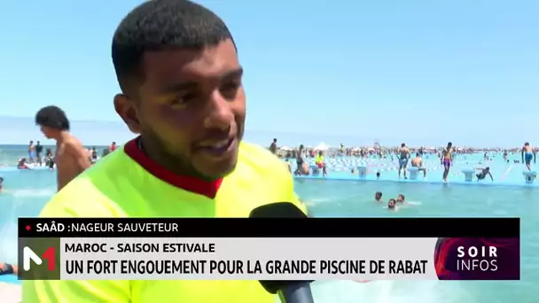 Saison estivale : Un fort engouement pour la grande piscine de Rabat