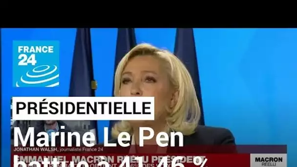 Marine Le Pen, battue à l'élection présidentielle, obtient 41,46 % des voix • FRANCE 24