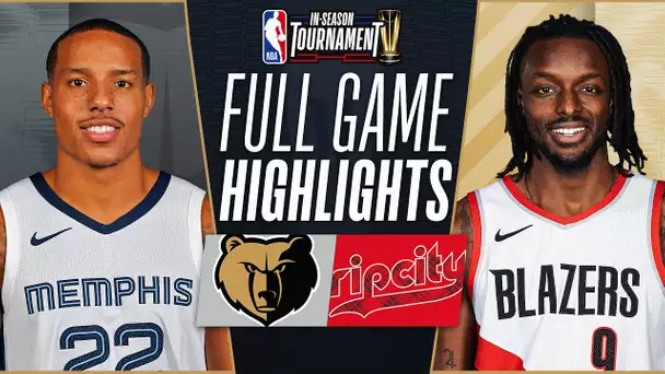 GRIZZLIES at TRAIL BLAZERS | NBA IN-SEASON TOURNAMENT 🏆 | FULL GAME HIGHLIGHTS | November 3, 2023