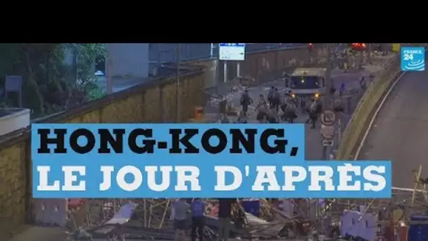 Retour au calme après des violences inédites à Hong-Kong