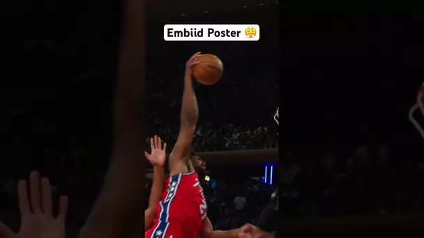 Joel Embiid GOES OFF THE GLASS To Himself For The Emphatic Slam In Game 1! 👀🔥| #Shorts