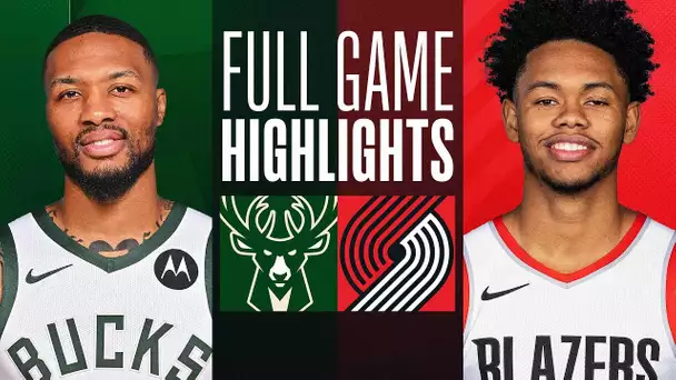 BUCKS at TRAIL BLAZERS | FULL GAME HIGHLIGHTS | January 31, 2024