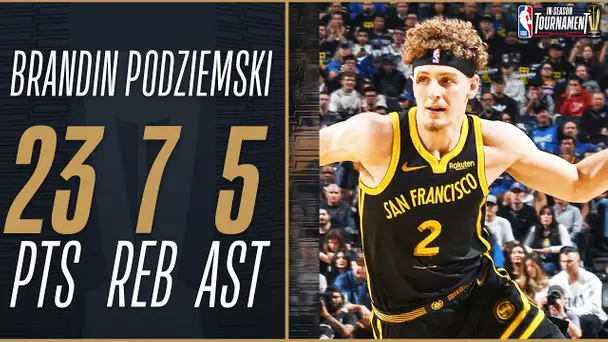 #19 Overall Pick Brandin Podziemski's CAREER-HIGH Performance! 🏆 | November 14, 2023