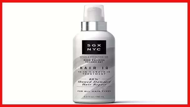 SGX NYC Hair IQ - 4 Fl Oz - For All Hair Types - 10-in-1 Leave In Treatment for Damaged Hair