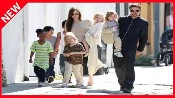 ✅  Angelina Jolie confinée avec ses 6 enfants : Brad Pitt peut-il encore les voir ?