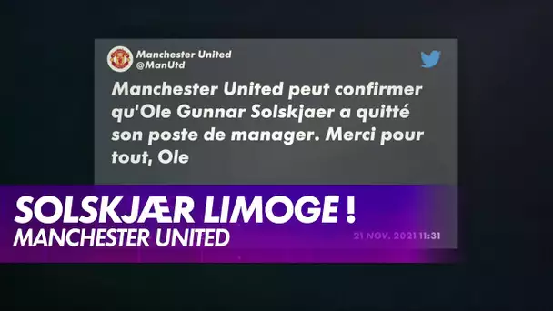 Solskjær n'est plus l'entraîneur des Red Devils !