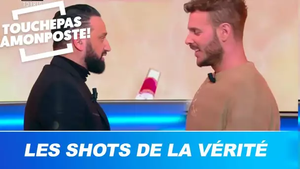 Les shots de la vérité avec M. Pokora ! Le chanteur va-t-il mentir à Cyril Hanouna ?