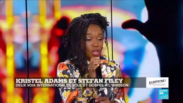 Kristel Adams et Stefan Filey, chanteurs soul et gospel, en live