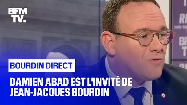 Damien Abad face à Jean-Jacques Bourdin en direct