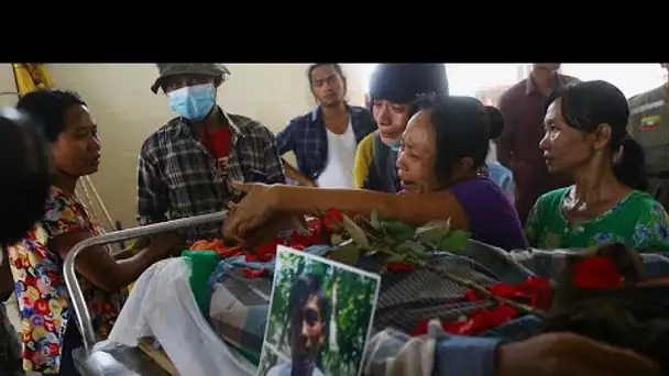 Myanmar : l'hommage au charpentier tué en pleine rue