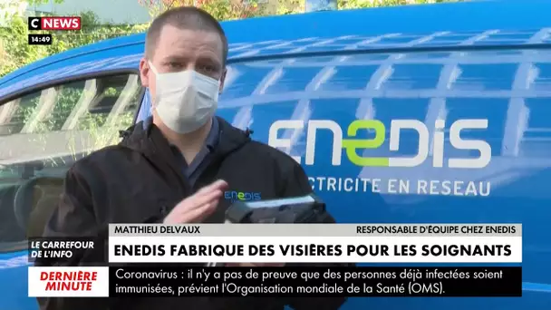 Coronavirus : Enedis fabrique des visières pour les soignants