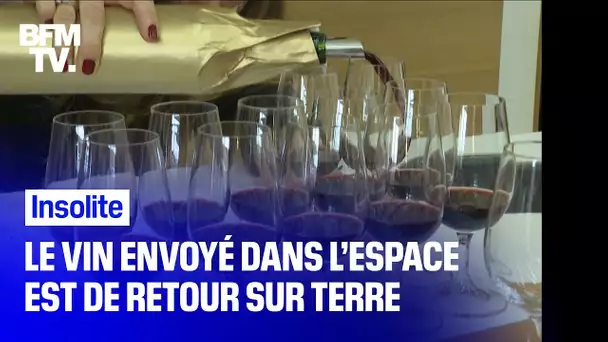 Le vin envoyé dans l’espace est de retour sur Terre