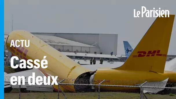 Un Boeing 757 de chez DHL se brise en deux lors d'un atterrissage d'urgence au Costa Rica