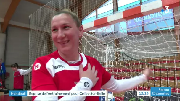 Handball féminin : entraînement de Celles-sur-Belle en Deux-Sèvres