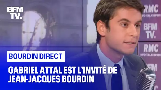 Gabriel Attal face à Jean-Jacques Bourdin en direct