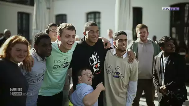 beUNITED : Huit passionnés de foot en situation de handicap rencontrent Kylian Mbappé !