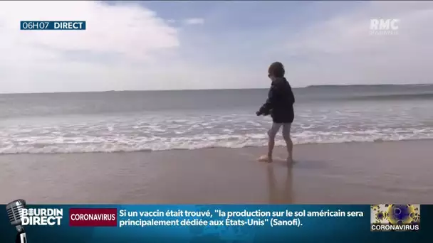 "J'étais comme une gamine qui découvre la plage": la joie des habitants du Pornichet sur le sable