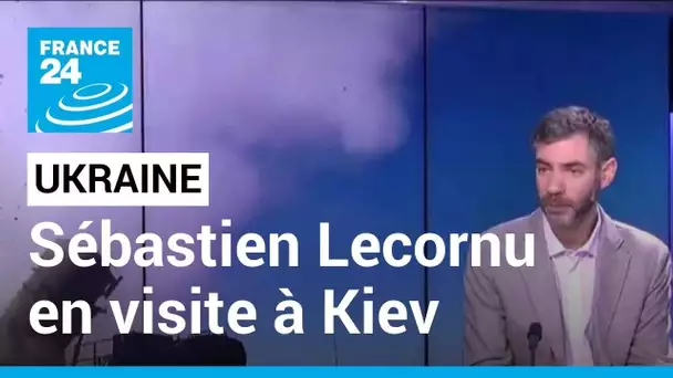 Sébastien Lecornu en visite à Kiev pour afficher le soutien de la France à l'Ukraine