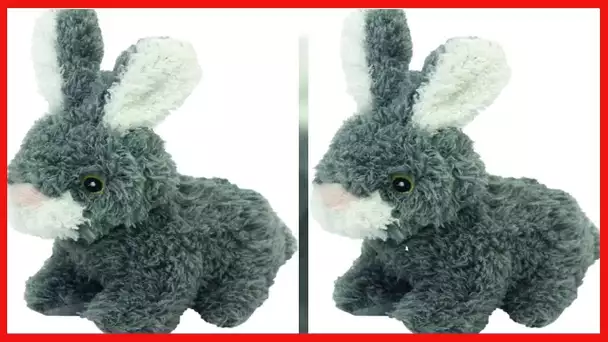 Multipet Look Who's Talking Plush Talking Rabbit Dog Toy, 6-Inch