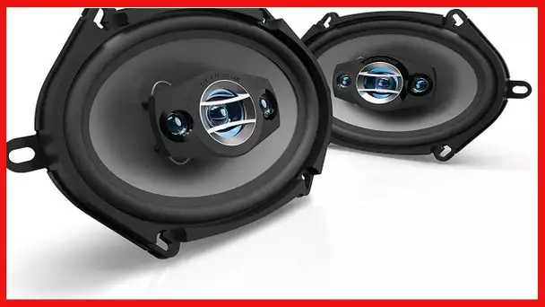 Scosche HD57684 4-Way HD 5x7 Design Speaker Set with 200 Watts Peak/50 Watts RMS Per Speaker