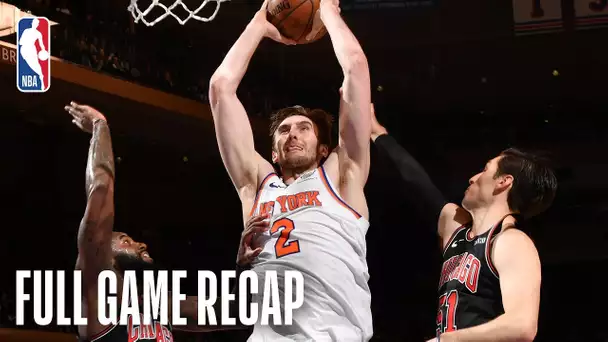 BULLS vs KNICKS | Luke Kornet & Kevin Knox Lead NYK | April 1, 2019