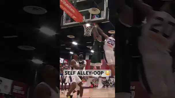 Tacko Fall Block ➡️ MarJon Beauchamp SELF ALLEY-OOP! 👀 | #Shorts