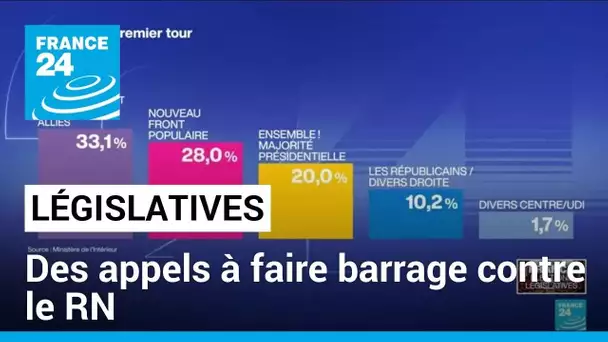 Législatives : des appels à faire barrage contre le RN variables • FRANCE 24