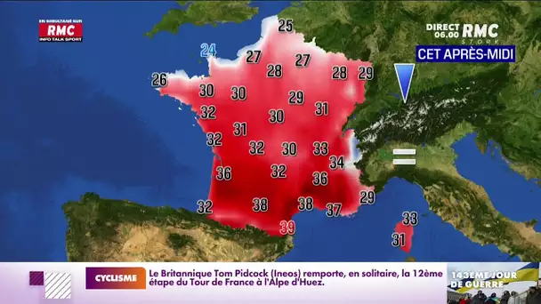 La météo du 15 juillet 2022