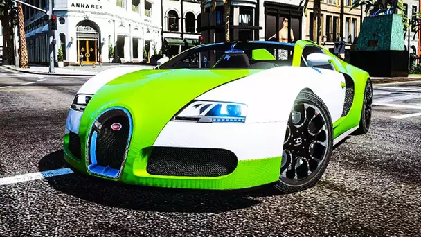 BUGATTI VEYRON GRAND SPORT AVEC AILERON AUTOMATIQUE ! - GTA V PC MODS