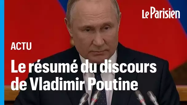 « Ce n'est pas du bluff » : le résumé du discours de Vladimir Poutine