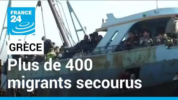 Grèce : sauvetage de plus de 400 migrants, Athènes appelle à la "solidarité" européenne