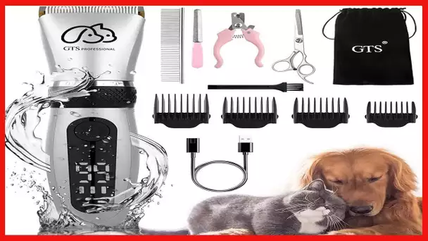 Pet Clippers Professional Dog Grooming kit Adjustable Low Noise High Power Rechargeable Cordless Pet