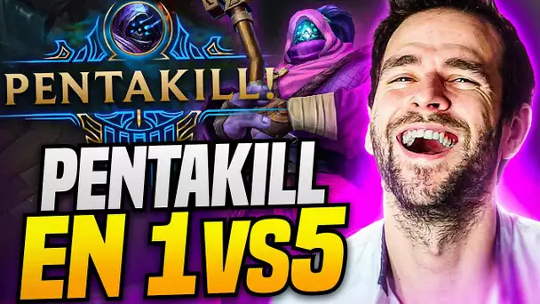 PENTAKILL en PUR 1v5 de SKYYART grâce à un Troll Build ! (Best of Game Fun)